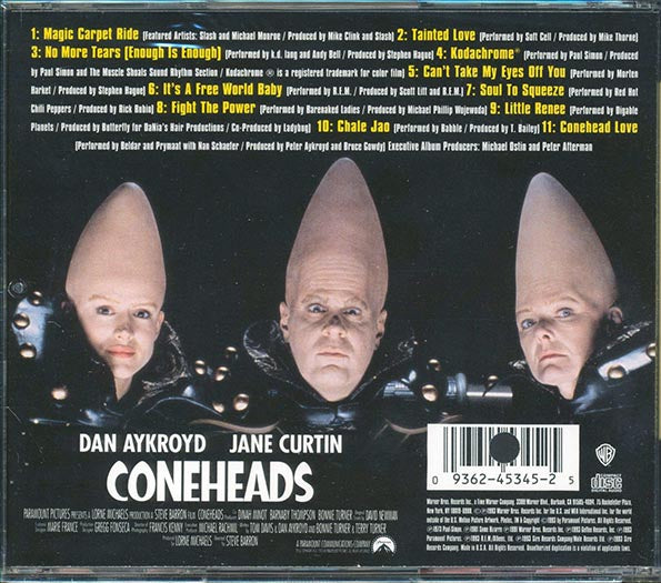 Slash & Michael Monroe, Red Hot Chili Peppers, Barenaked Ladies, Etc. - Coneheads: Music From The Motion Picture Soundtrack (CD)