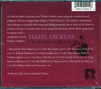 Hazel Dickens  - By The Sweat Of My Brow (CD)