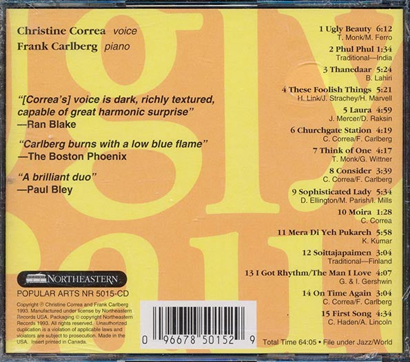 The Correa Carlberg Duo - Ugly Beauty (CD)