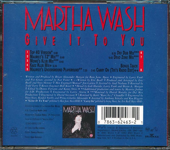 Martha Wash - Give It To You (CD)