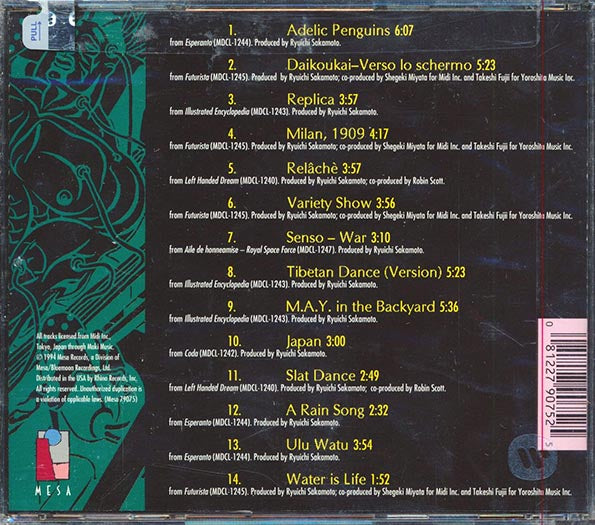 Ryuichi Sakamoto - Soundbytes (CD)