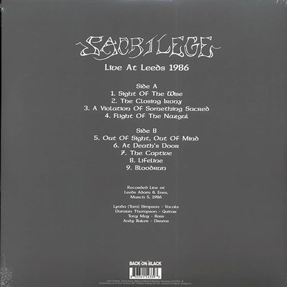Sacrilege - Live At Leeds 1986 (ltd. ed.) (LP)