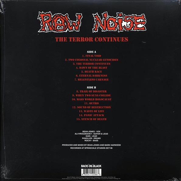 Raw Noise - The Terror Continues (ltd. ed.) (LP)
