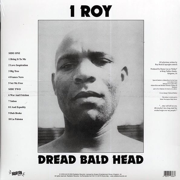 I Roy - Dread Bald Head (LP) - PureSound Records