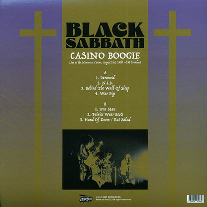 Black Sabbath - Casino Boogie: Live At The Montreux Casino, August 31st 1970 FM Broadcast (LP) - PureSound Records