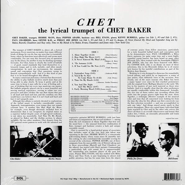 Chet Baker - The Lyrical Trumpet Of Chet Baker (LP) - PureSound Records