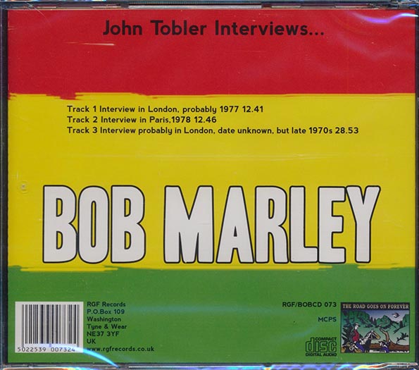Bob Marley - John Tobler Interviews (CD)