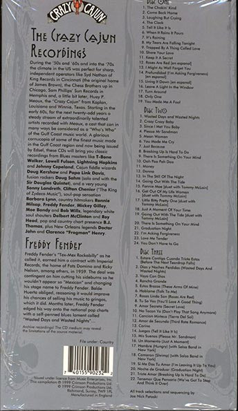 Freddy Fender - The Voice (tall casebound set) (65 tracks) (3xCD) (box set) (CD)