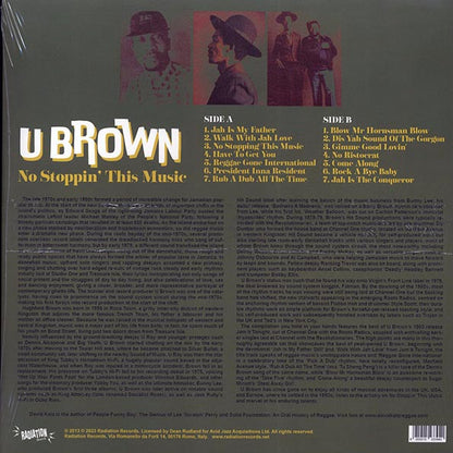U Brown - No Stoppin' This Music (LP)