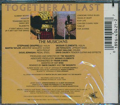 Stephane Grappelli, Vassar Clements - Together At Last (CD)