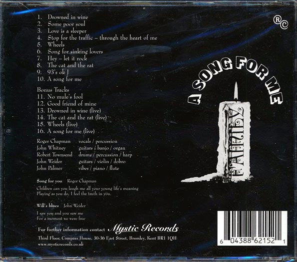 Family - A Song For Me (+6 bonus tracks) (CD)