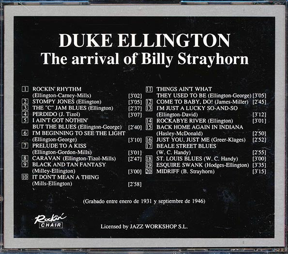 Duke Ellington - The Arrival Of Billy Strayhorn (CD)