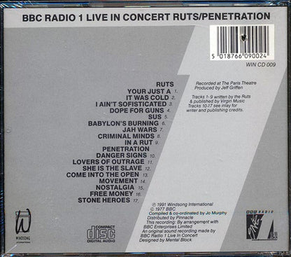 Ruts, Penetration - BBC Radio 1 Live In Concert (CD)