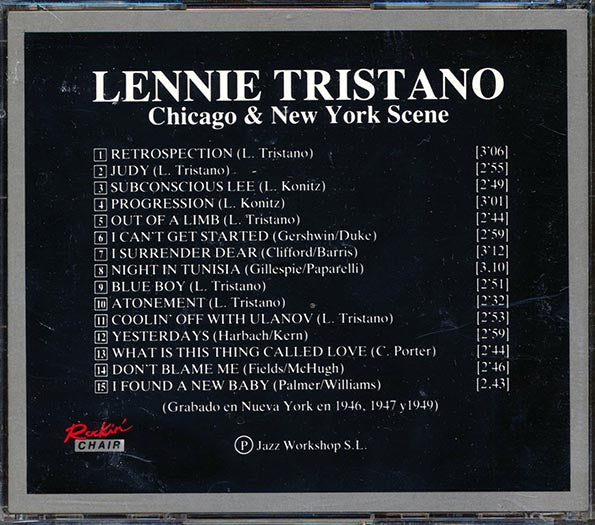 Lennie Tristano - Chicago & New York Scene (CD)