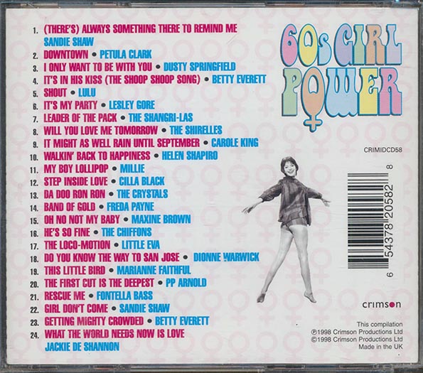 Little Eva, Sandie Shaw, Betty Everett, Etc. - 60s Girl Power: 24 Smash Hits From The Sixties (CD)