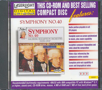 Salzburg Mozarteum Orchestra, Hans Graf - Mozart Symphony No. 40 (CD)