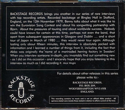 Benny Anderson (ABBA) - In Conversation (CD)
