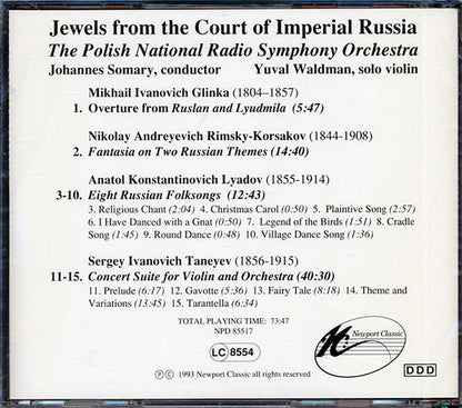 Johannes Somary, The Polish National Radio Symphony Orchestra - Jewels From The Court Of Imperial Russia (CD)