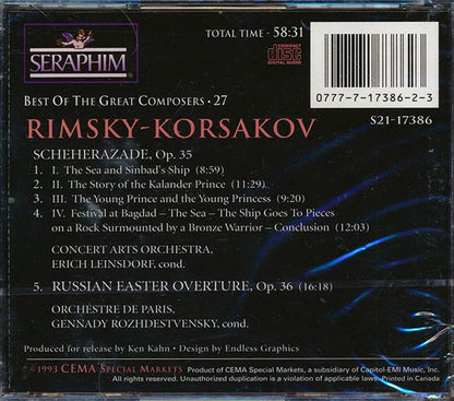 Rimsky-Korsakov - Scheherazade: Russian Easter Overture (CD)