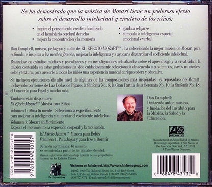 Don Campbell, Wolfgang Amadeus Mozart - El Mozart Efecto: Musica Para Ninos (CD)