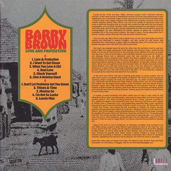 Barry Brown - Love And Protection (LP) - PureSound Records