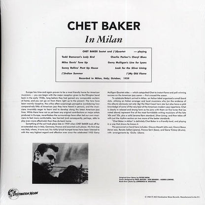 Chet Baker - In Milan (ltd. 500 copies made) (LP) - PureSound Records