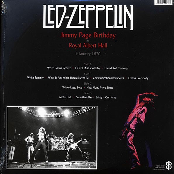 Led Zeppelin - Jimmy Page Birthday At Royal Albert Hall 9 January 1970 (LP) - PureSound Records