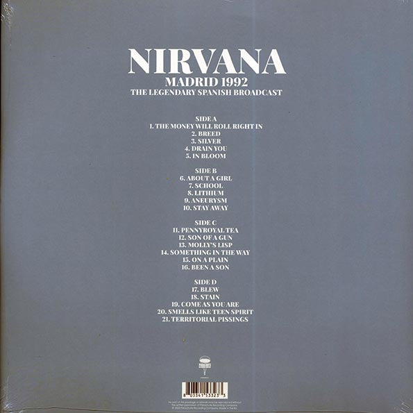 Nirvana - Madrid 1992: The Legendary Spanish Broadcast (LP) - PureSound Records