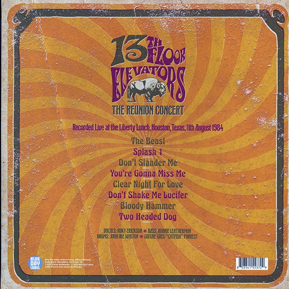 The 13th Floor Elevators - The Reunion Concert: Liberty Lunch, Houston, Texas, 11th August 1984 (2xLP) (LP)