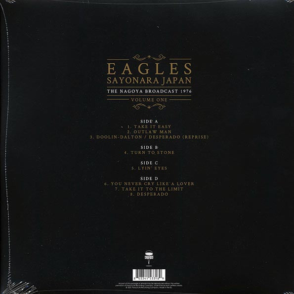 Eagles - Sayonara Japan Volume 1: The Nagoya Broadcast 1976 (LP) - PureSound Records