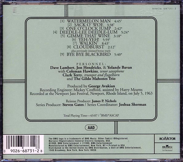 Lambert, Hendricks & Bavan - At Newport '63 (CD)