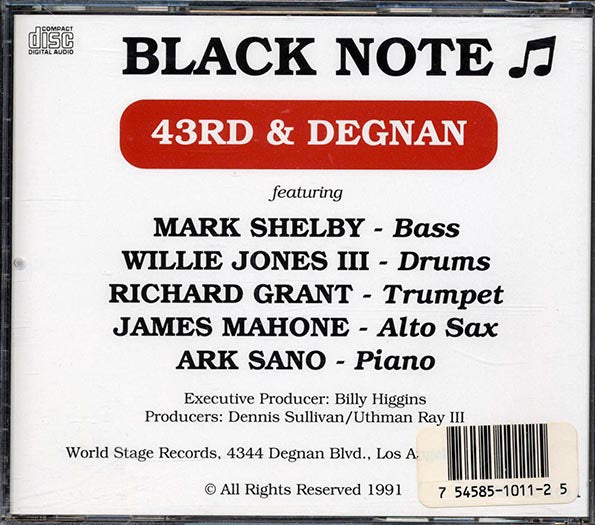 Black Note - 43rd & Degnan (CD)