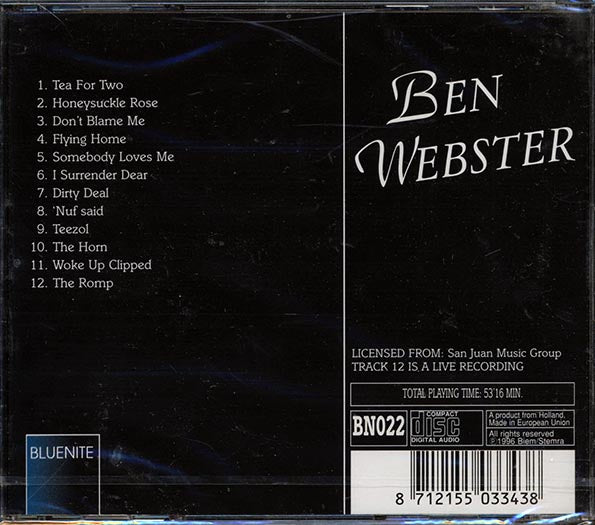 Ben Webster - Ben Webster (CD)