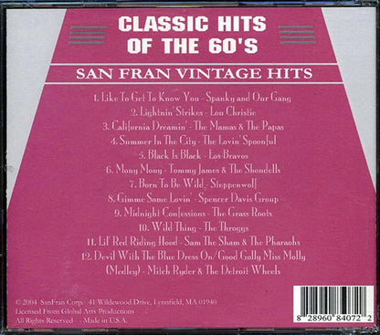 The Mamas & The Papas, The Troggs, Los Bravos, Steppenwolf, Etc. - Classic Hits Of The 60's (CD)