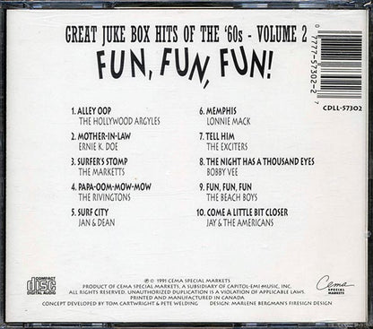Lonnie Mack, Bobby Vee, The Hollywood Argyles, Jay & The Americans, Etc. - Fun Fun Fun: Great Juke Box Hits Of The '60s Volume 2 (CD)