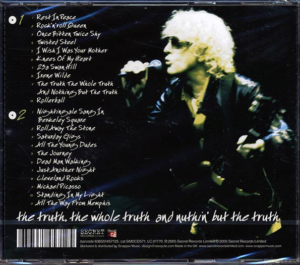 Ian Hunter - The Truth, The Whole Truth And Nuthin' But The Truth (21 tracks) (CD)