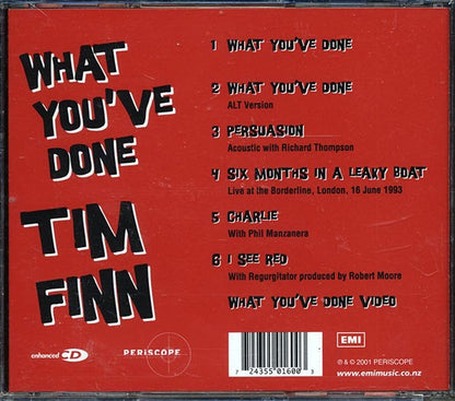 Tim Finn - What You've Done (CD)