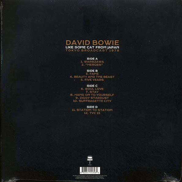 David Bowie - Like Some Cat From Japan: Tokyo Broadcast 1978 (ltd. ed.) (2xLP) (LP) - PureSound Records
