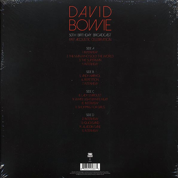 David Bowie - 50th Birthday Broadcast: 1997 Acoustic Celebration (LP) - PureSound Records