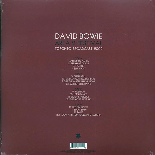 David Bowie - Area 2 Festival: Toronto Broadcast 2002 (LP) - PureSound Records