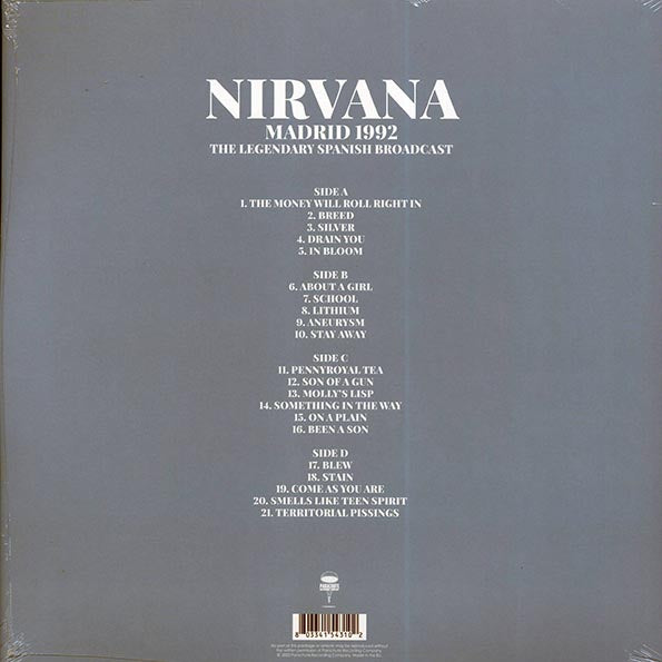 Nirvana - Madrid 1992: The Legendary Spanish Broadcast (ltd. ed.) (2xLP) (LP) - PureSound Records