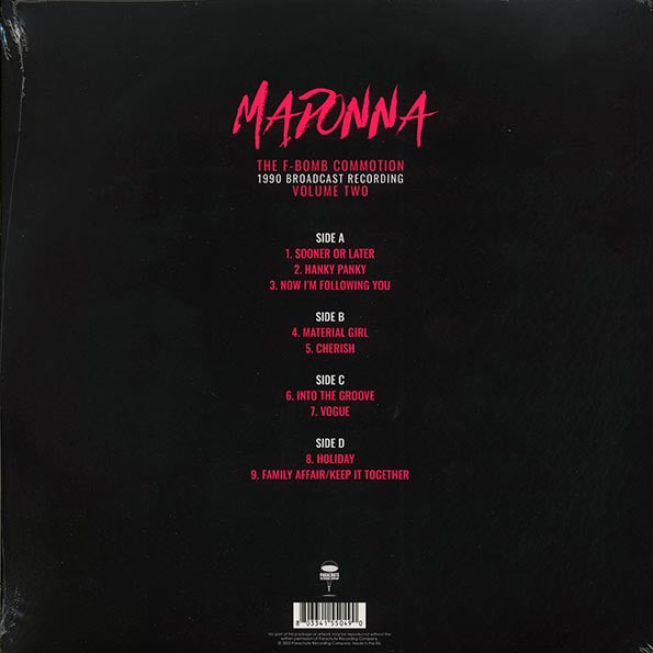 Madonna - The F-bomb Commotion Volume 2: 1990 Broadcast Recording (LP) - PureSound Records