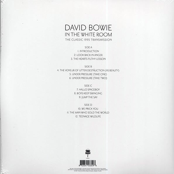 David Bowie - In The White Room: The Classic 1995 Transmission, Westway Studios, London, 14th December 1995 (ltd. ed.) (2xLP) (LP) - PureSound Records