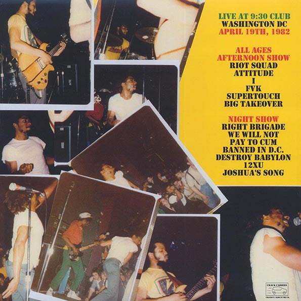 Bad Brains - Live At 9:30 Club, Washington DC, April 19th, 1982 - PureSound Records