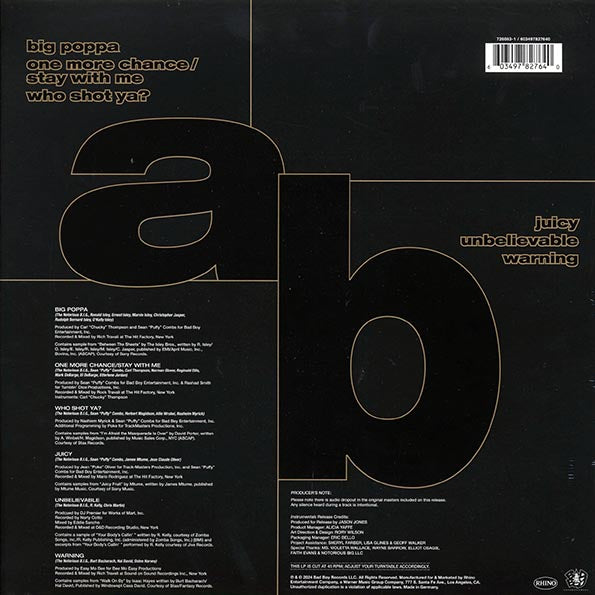 The Notorious BIG - Ready To Die Instrumentals (RSD 2024) (LP)