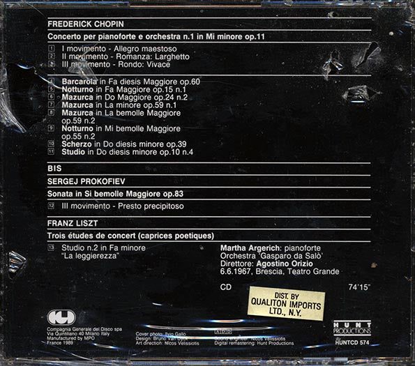 Martha Argerich Suona Chopin - Martha Argerich Suona Chopin (CD)