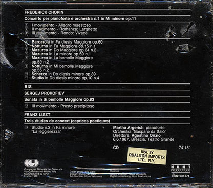 Martha Argerich Suona Chopin - Martha Argerich Suona Chopin (CD)