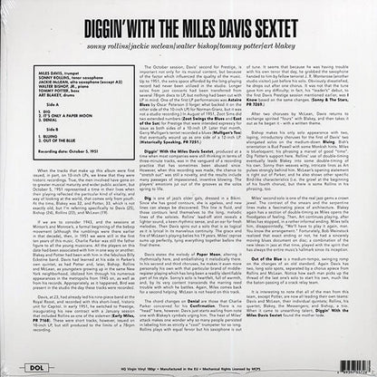 Miles Davis Sextet - Diggin' With Miles Davis Sextet (LP) - PureSound Records