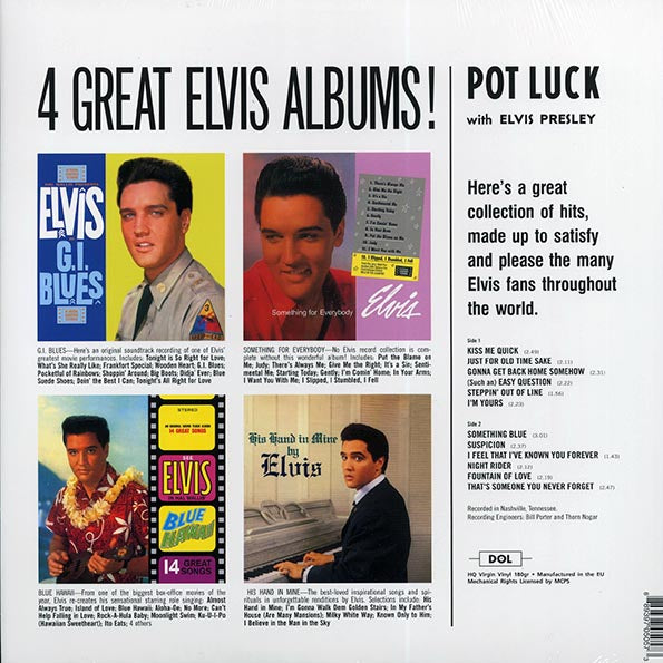 Elvis Presley - Pot Luck With Elvis (LP) - PureSound Records