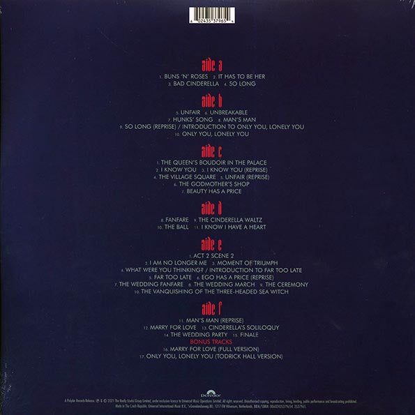 Andrew Lloyd Webber - Cinderella (LP) - PureSound Records